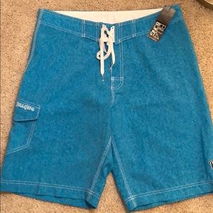 BillaBong Blue Swim Trunks